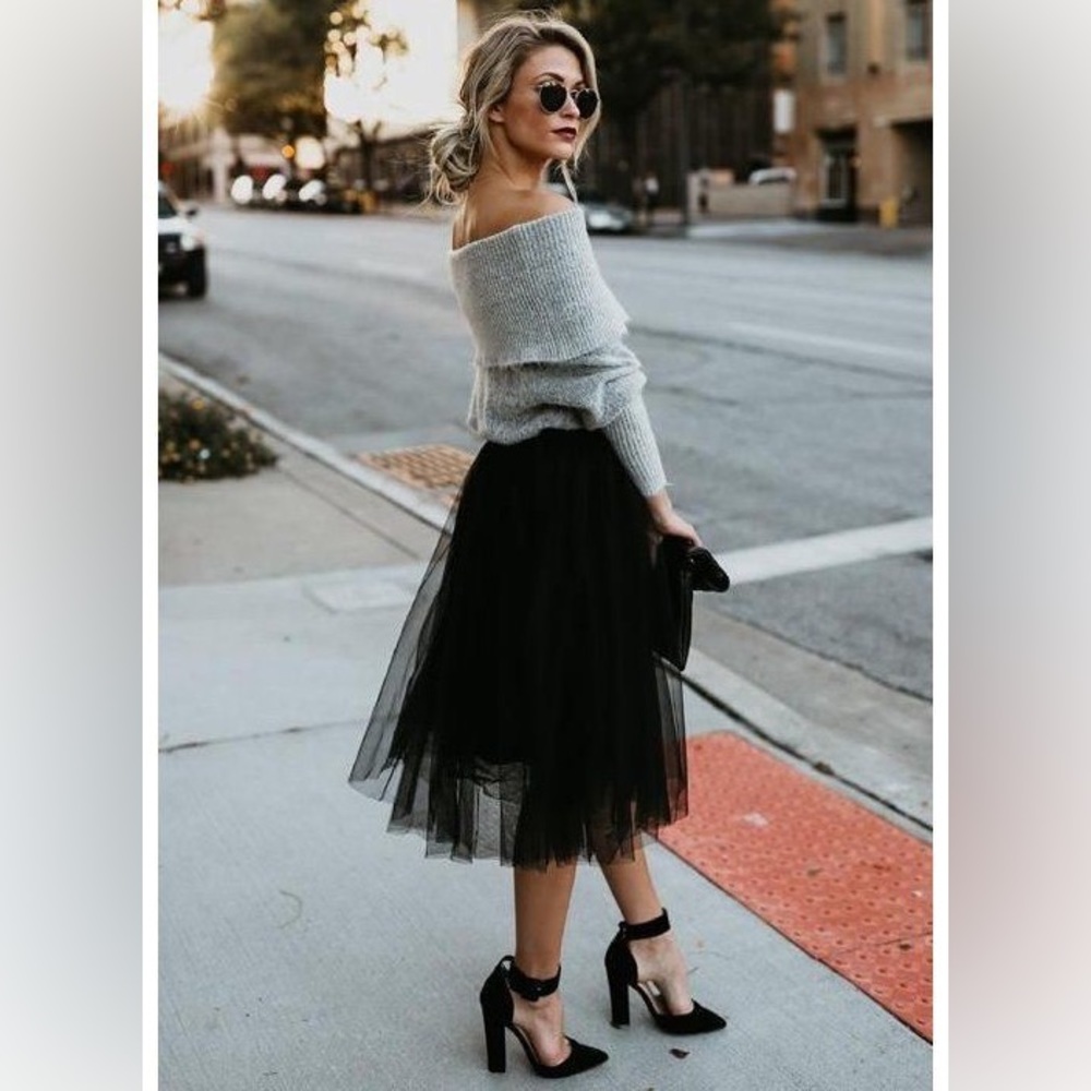 Black Tulle Skirt
